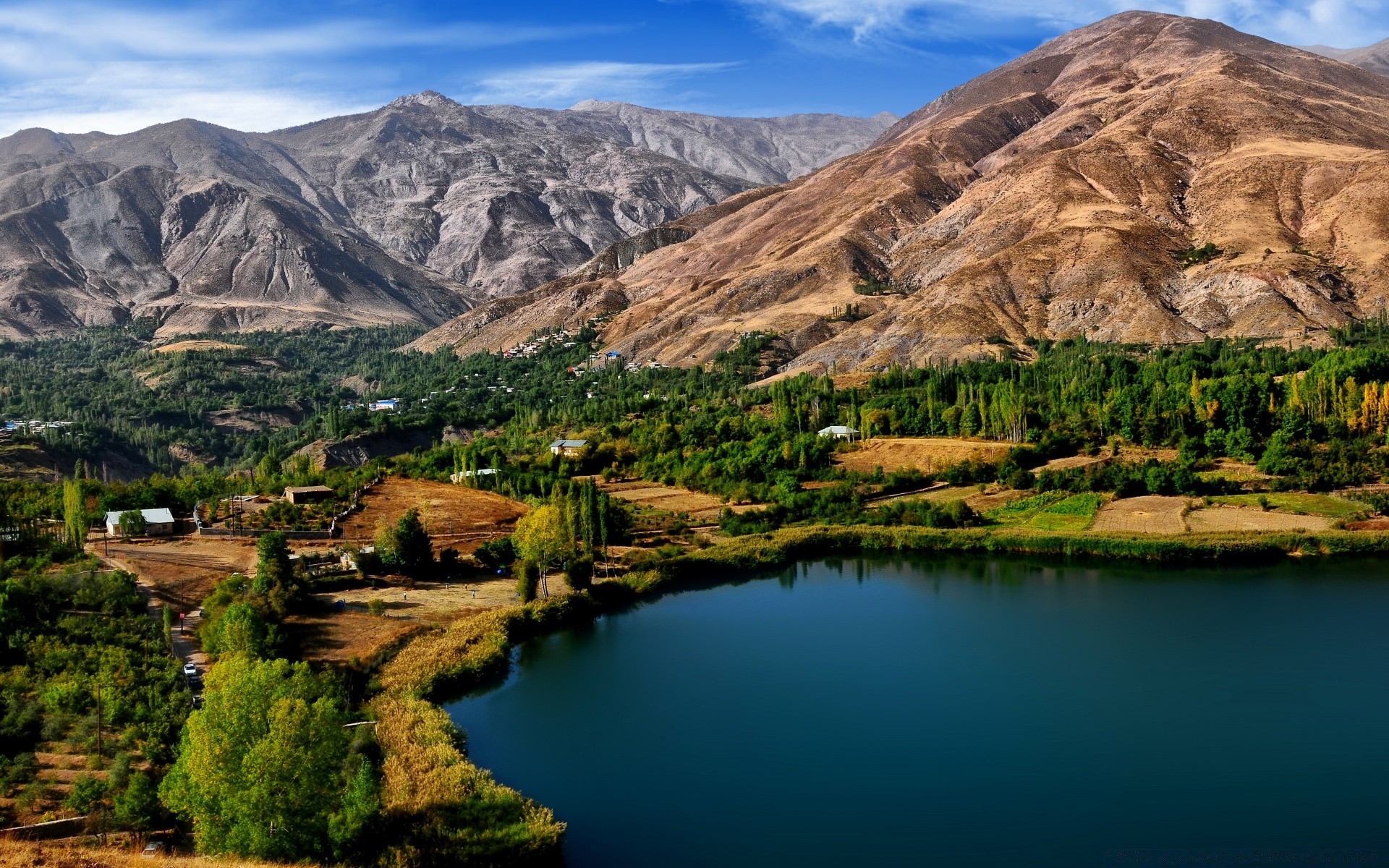 lake water travel mountain outdoors landscape nature sky scenic reflection valley river tree daylight