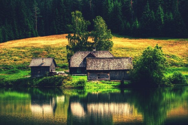 A house by the lake is the best solution