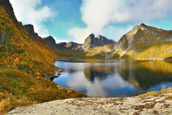 Belles montagnes en fin d été