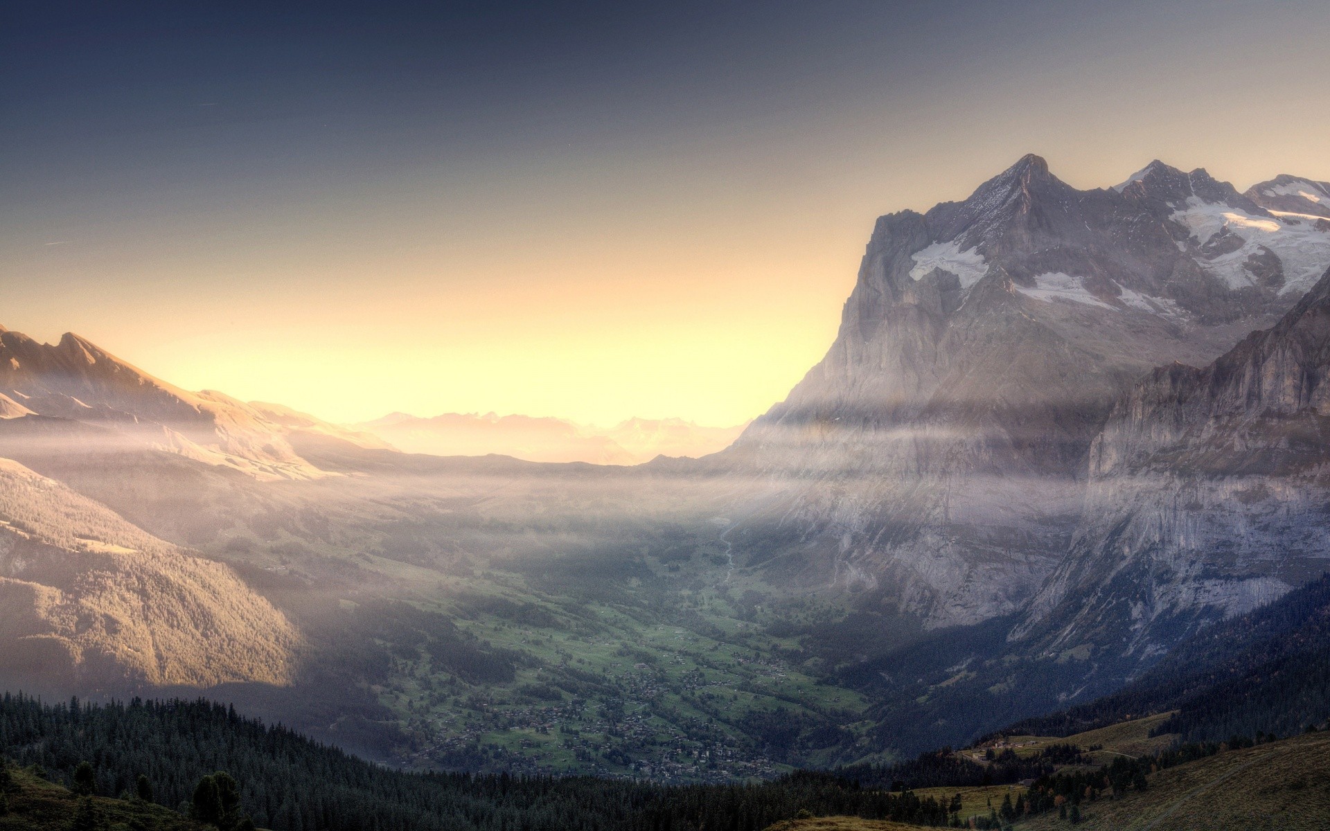 berge berge schnee landschaft sonnenuntergang vulkan reisen dämmerung himmel im freien tal abend tageslicht landschaftlich pinnacle nebel