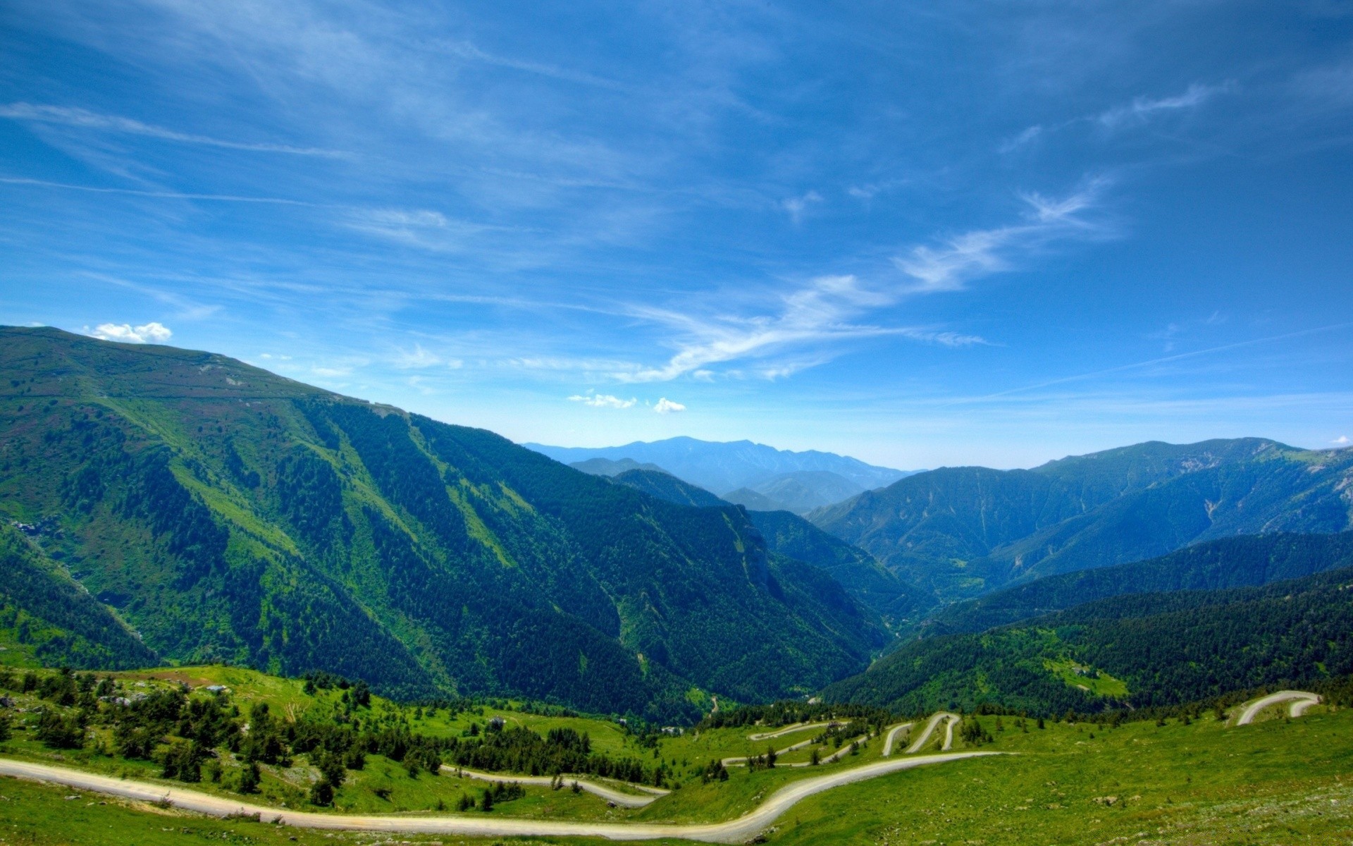 mountains mountain travel outdoors landscape nature sky valley hill daylight summer scenic grass wood tree