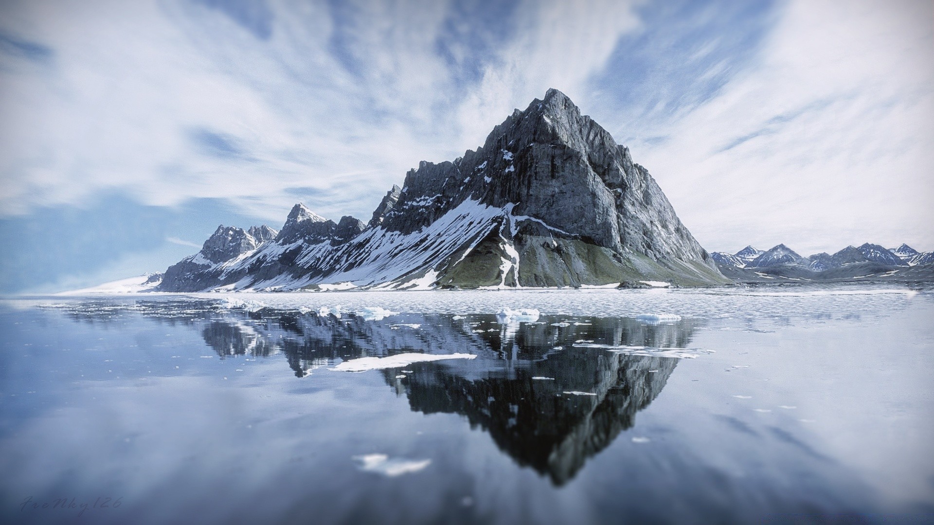 mountains snow ice water mountain landscape glacier travel winter cold lake sky frosty scenic nature outdoors