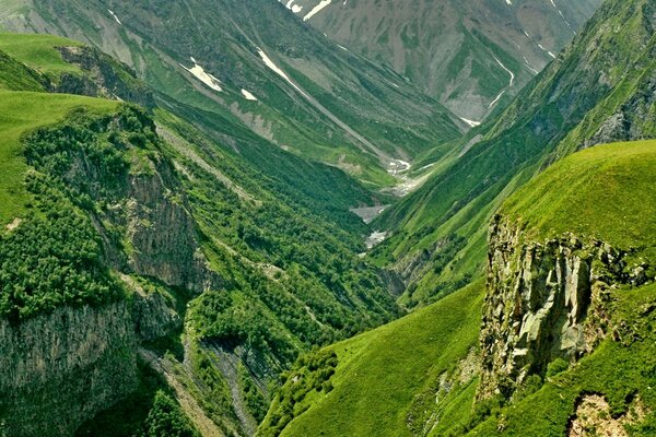 Die Natur. Reisen in den Bergen. Sommer