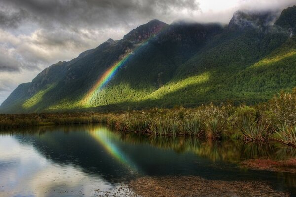 After a sad rain- rainbow