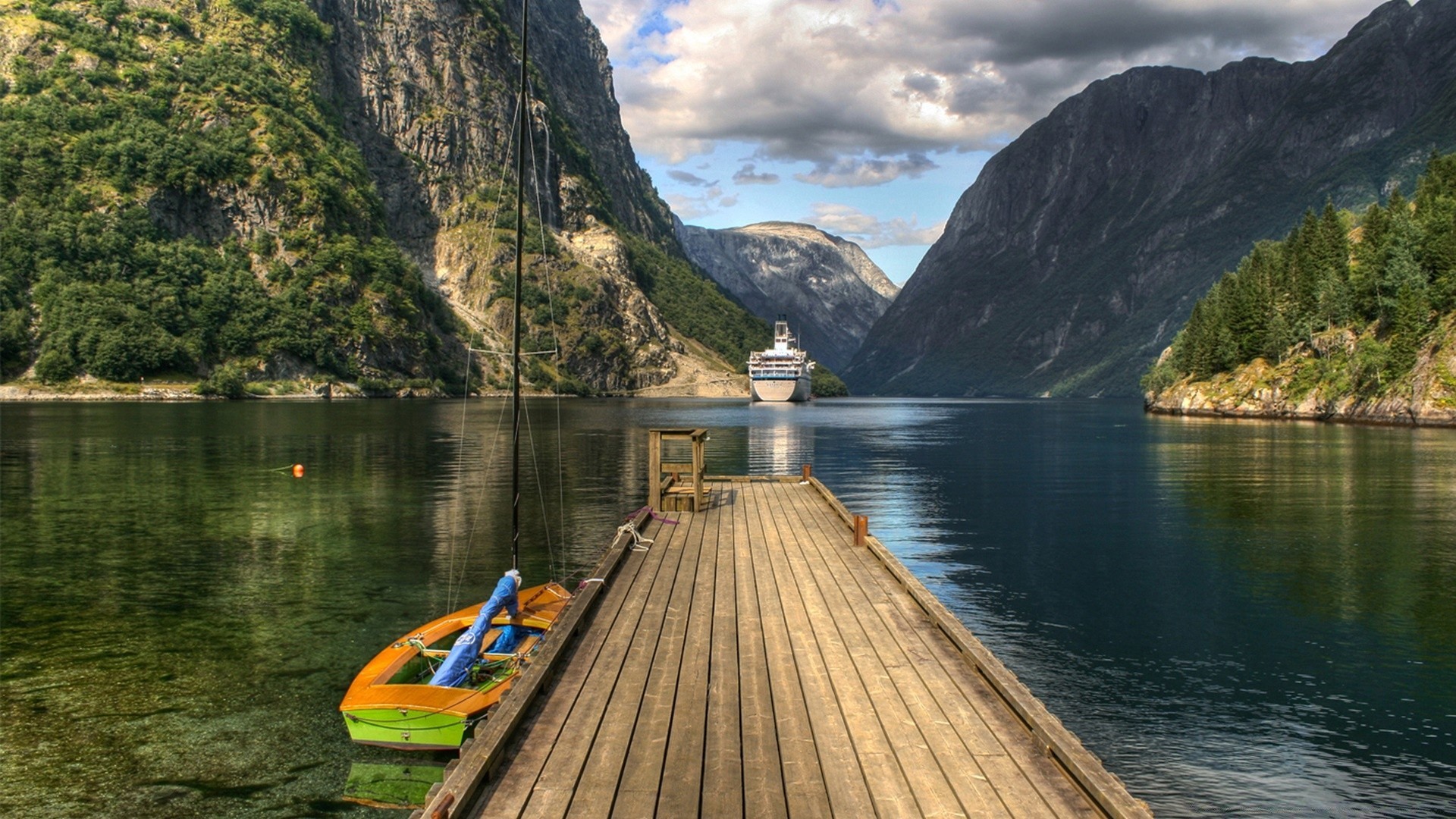 rivers ponds and streams water travel wood nature river lake landscape outdoors mountain sky scenic summer reflection boat tourism tree rock vacation