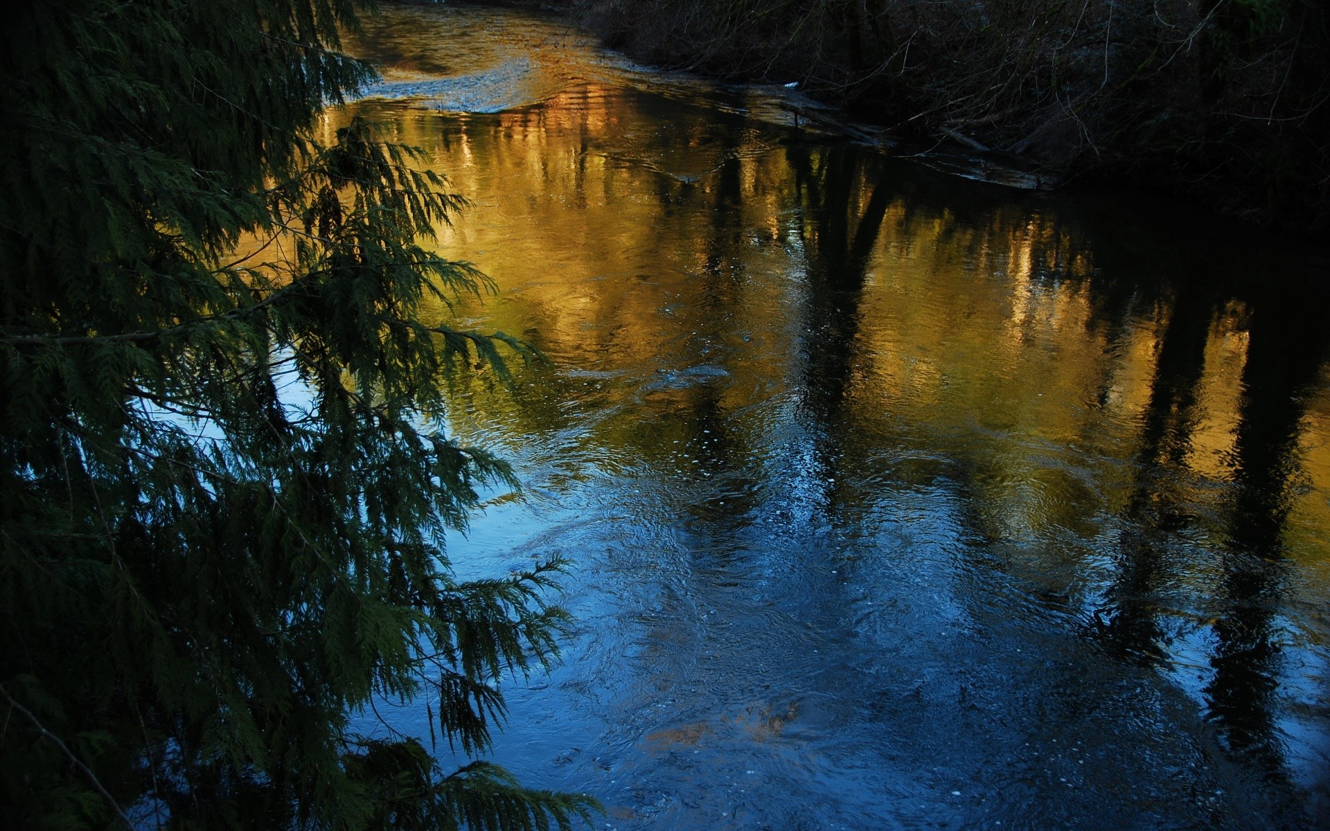 rivers ponds and streams water reflection outdoors evening light river landscape lake nature sunset travel dawn tree wood daylight