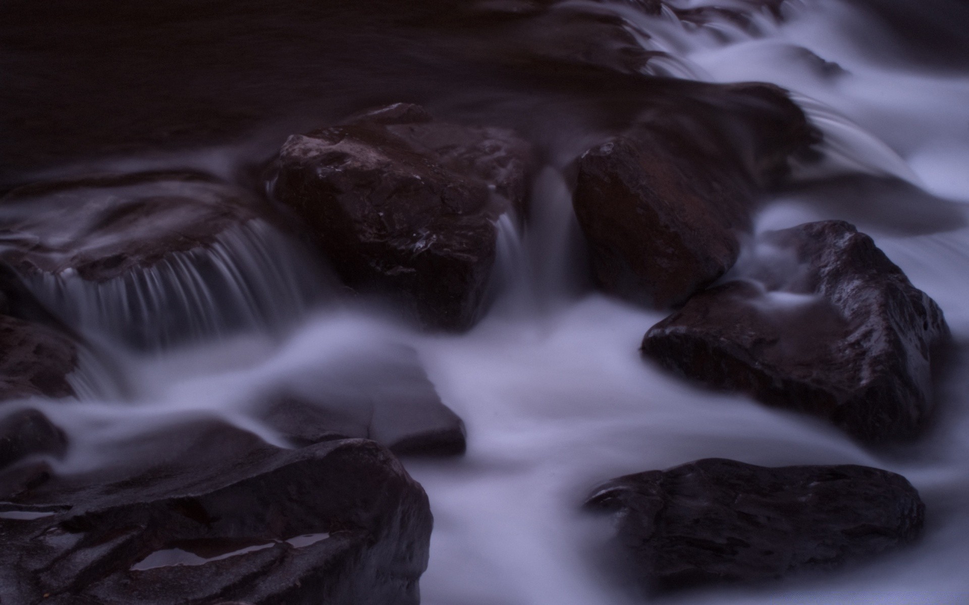 rivers ponds and streams blur waterfall dark rock monochrome nude winter water