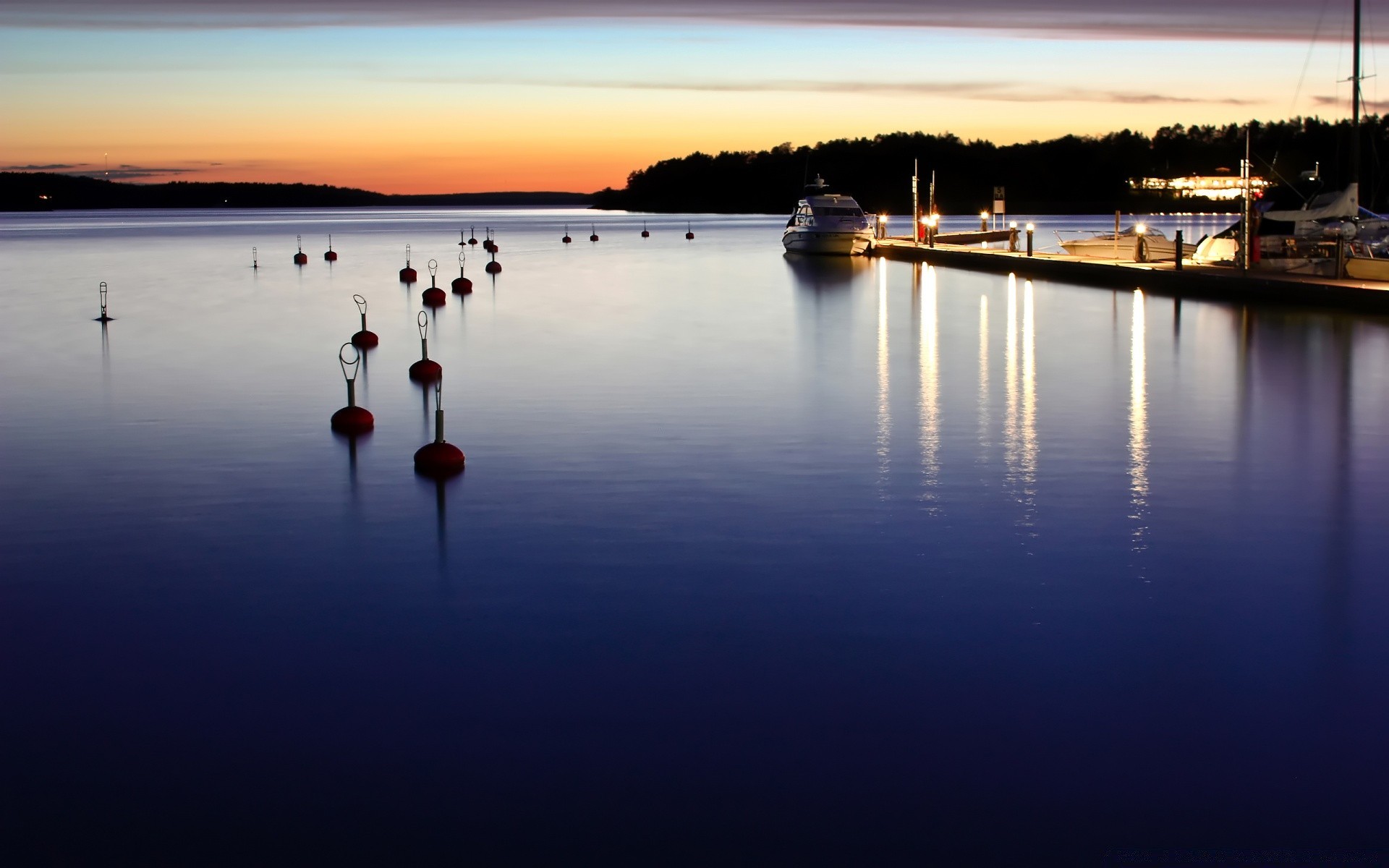 rivers ponds and streams water reflection sunset lake dawn evening dusk river travel sky pier boat outdoors watercraft