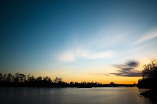 After shooting the rain of long exposure