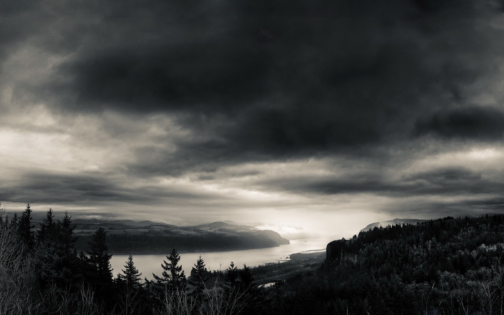 flüsse teiche und bäche teiche und bäche sturm sonnenuntergang landschaft himmel wasser regen natur monochrom im freien dunkel dämmerung abend dämmerung berge reisen schnee nebel dramatisch winter