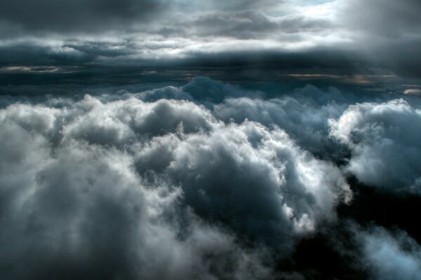 Stormy sky before the impending storm