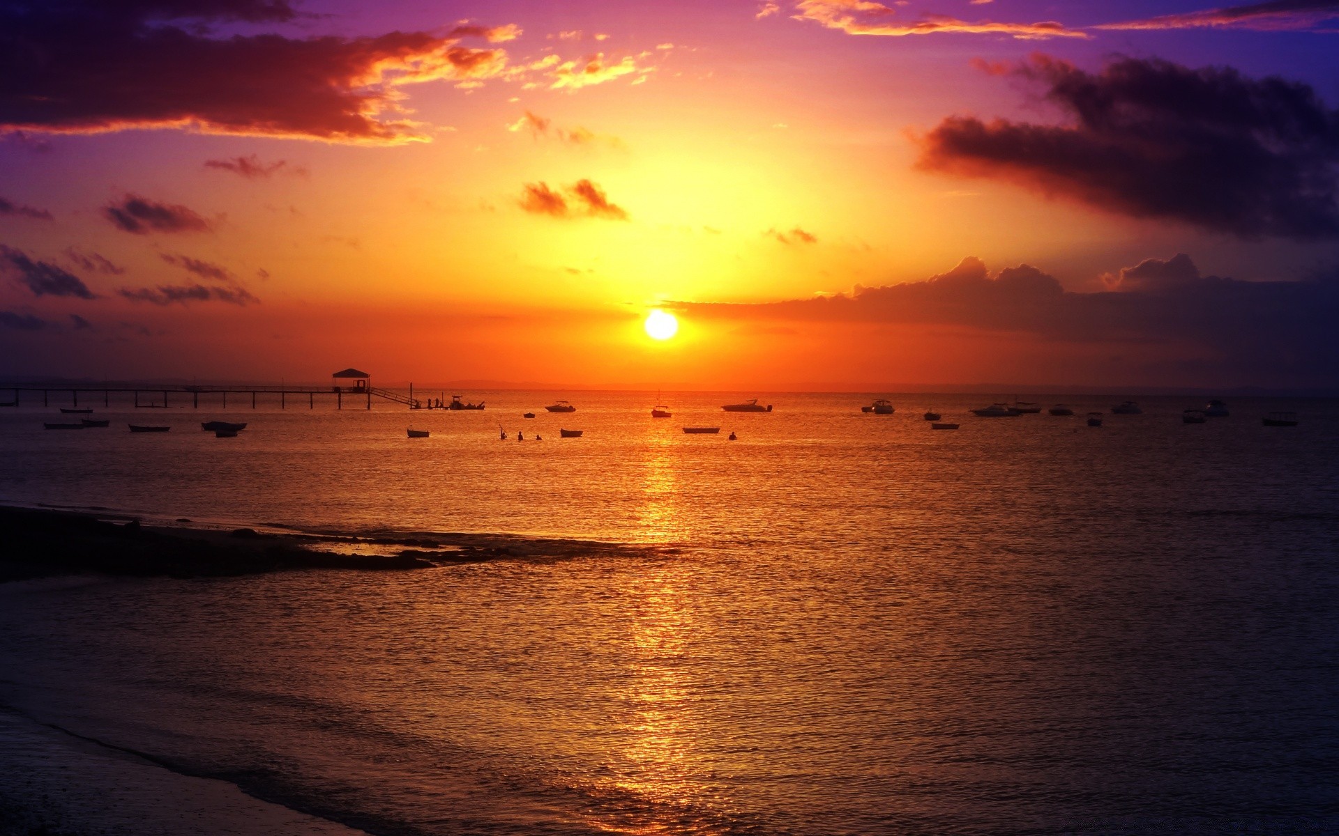 ciel coucher de soleil soleil aube eau plage crépuscule mer océan soir paysage beau temps silhouette été ciel nature réflexion paysage