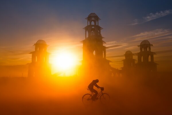 Towers in the sunlight