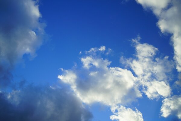 Peaceful sky. Blue sky with clouds