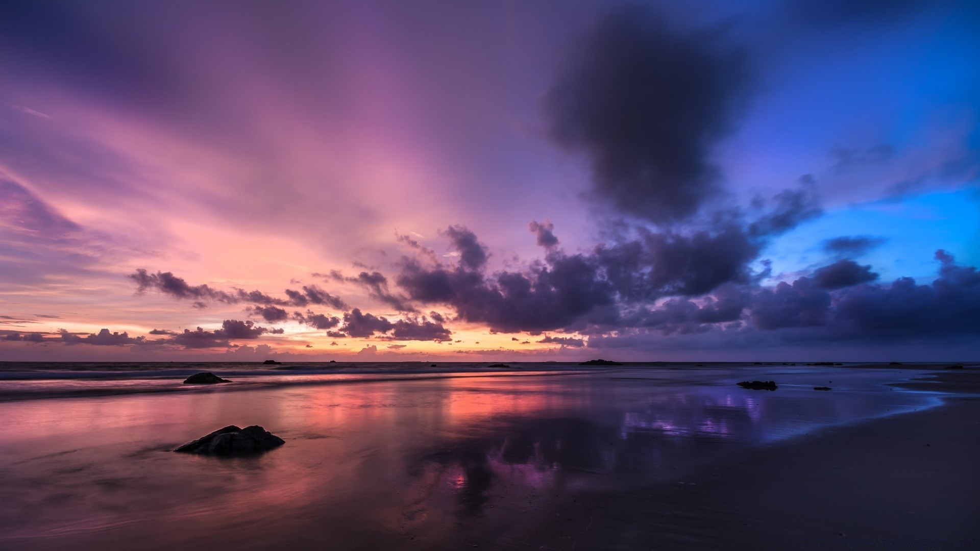 ciel coucher de soleil eau crépuscule aube soirée plage océan mer paysage mer soleil ciel réflexion paysage lumière