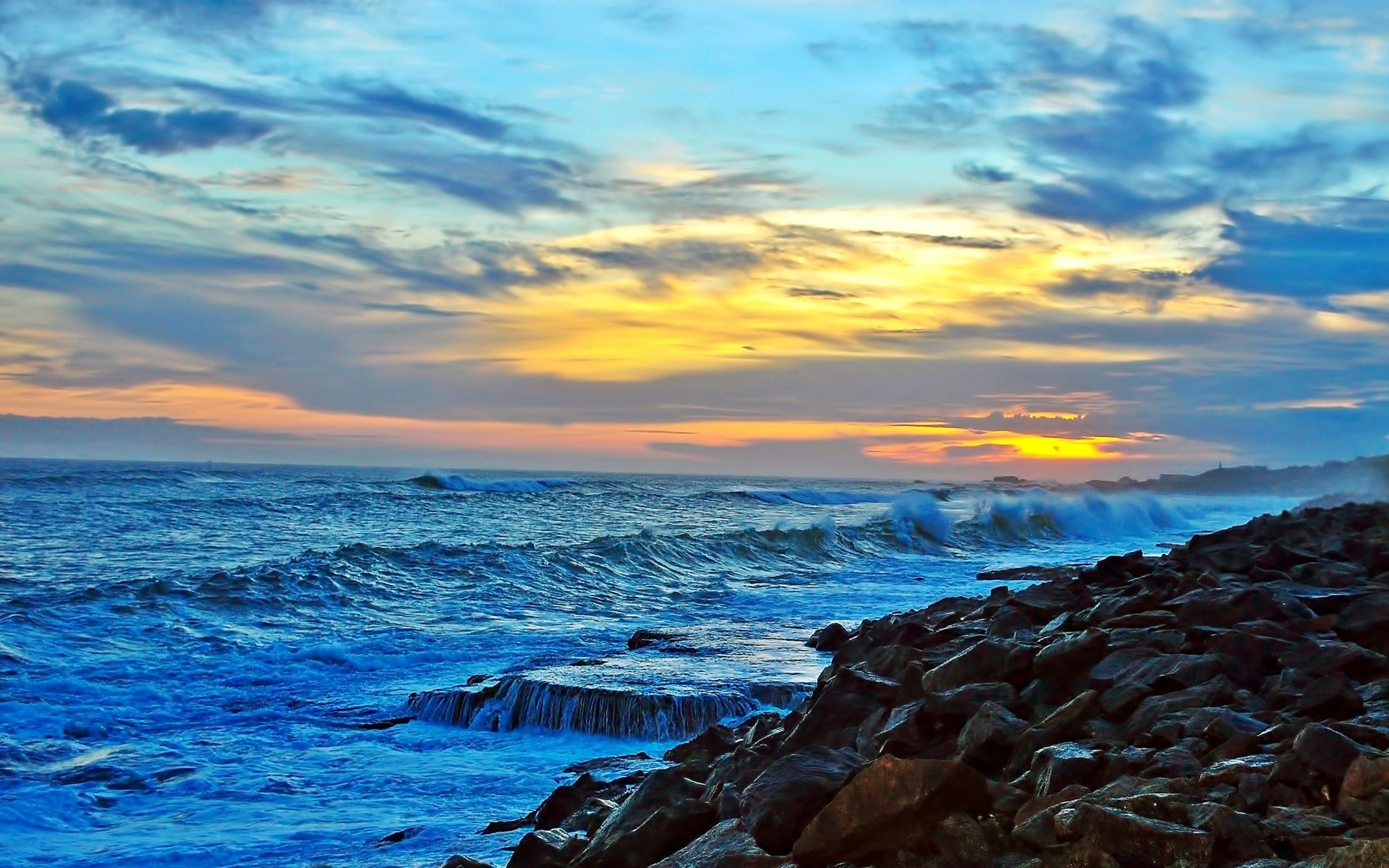 ciel eau coucher de soleil mer océan ciel crépuscule aube soleil paysage soirée voyage plage nature beau temps mer paysage