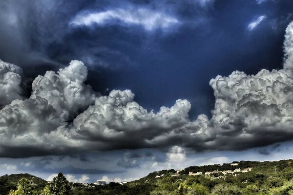 A storm was coming to our village