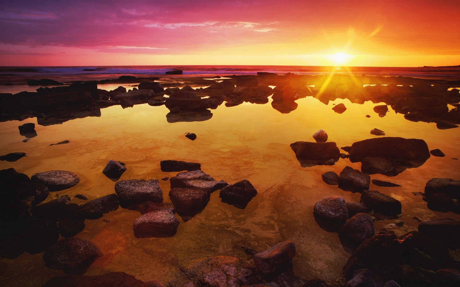 the sky sunset water seashore beach landscape dawn ocean sea evening reflection rock dusk seascape travel sun sky light scenic nature