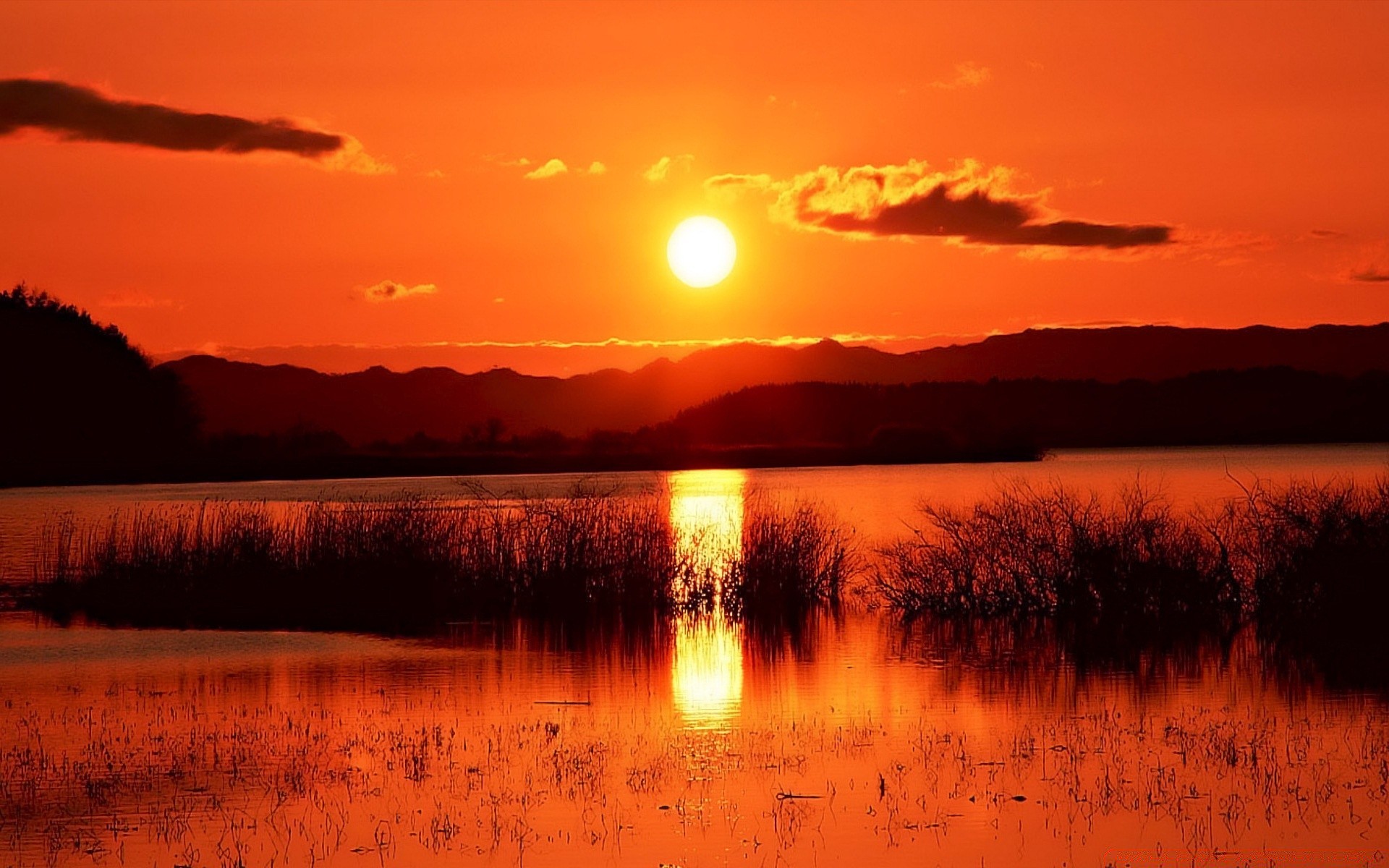 ciel coucher de soleil aube eau soir crépuscule réflexion lac soleil ciel nature paysage