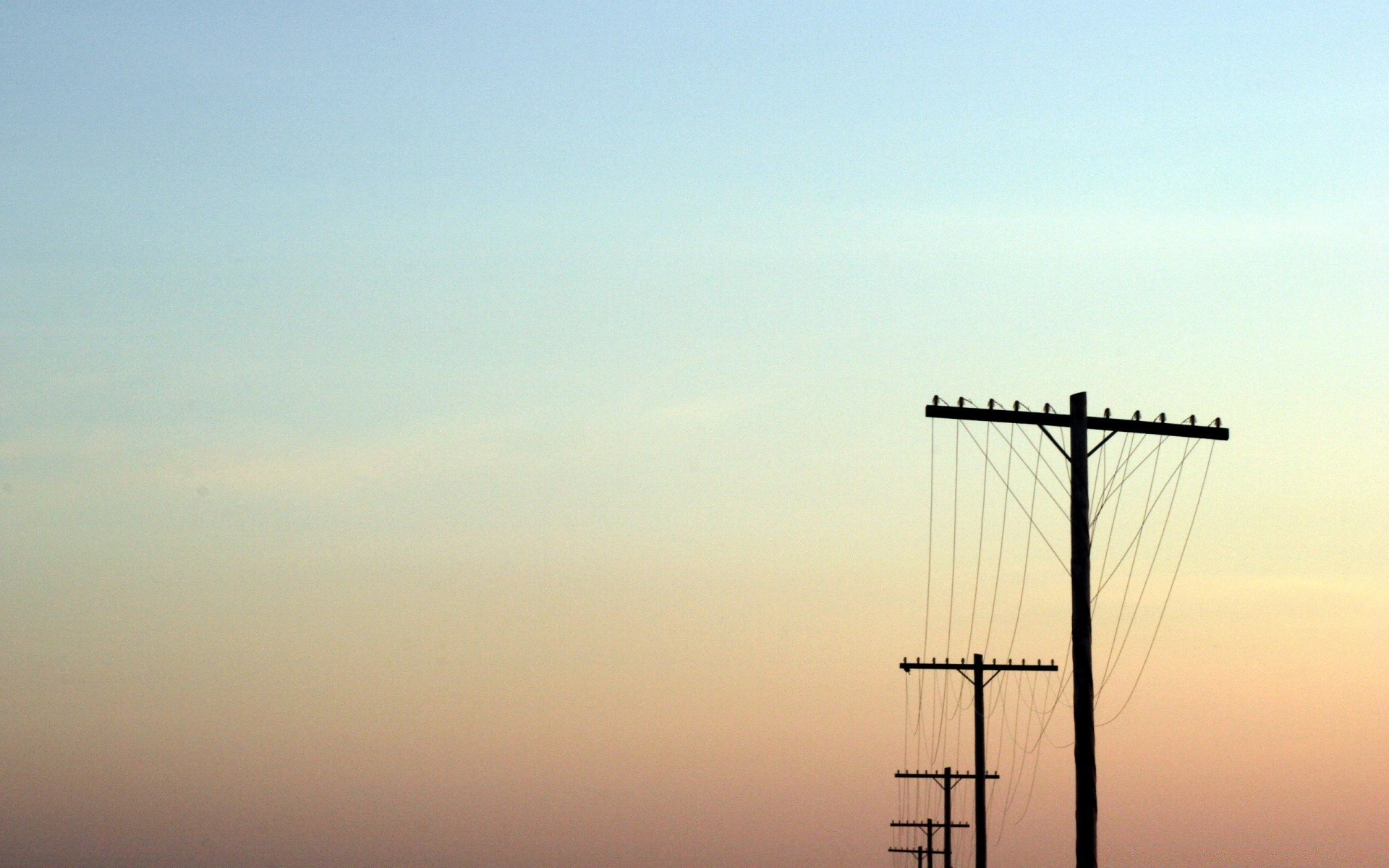 the sky sky sunset landscape dawn silhouette wire fog light backlit sun evening industry