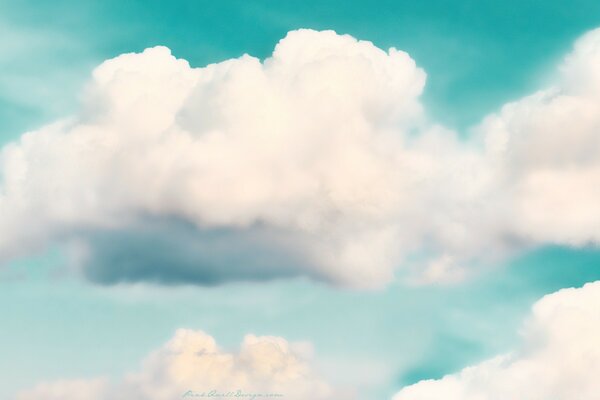 Big white fluffy clouds