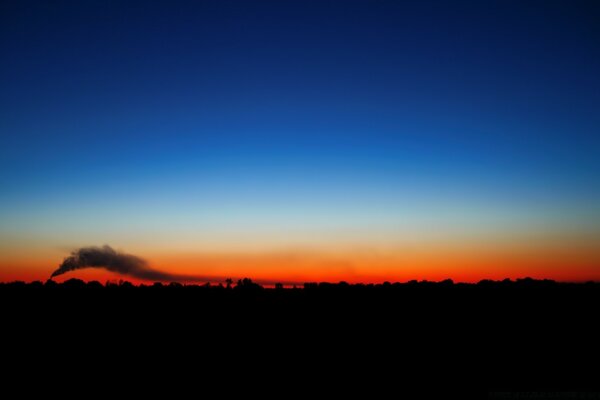 Très beau coucher de soleil multicolore