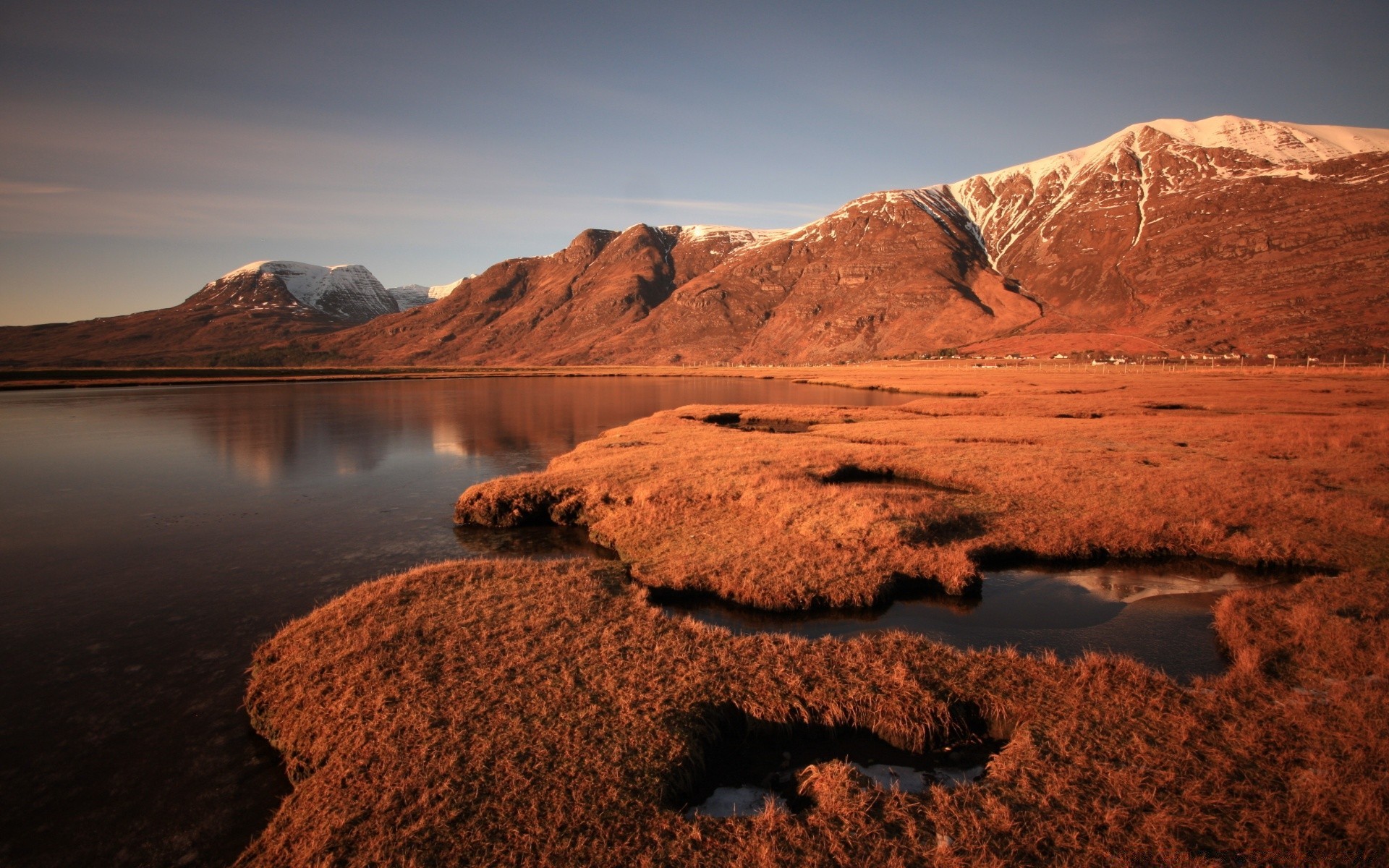 lake desert landscape sunset dawn travel outdoors sand sky rock water scenic mountain