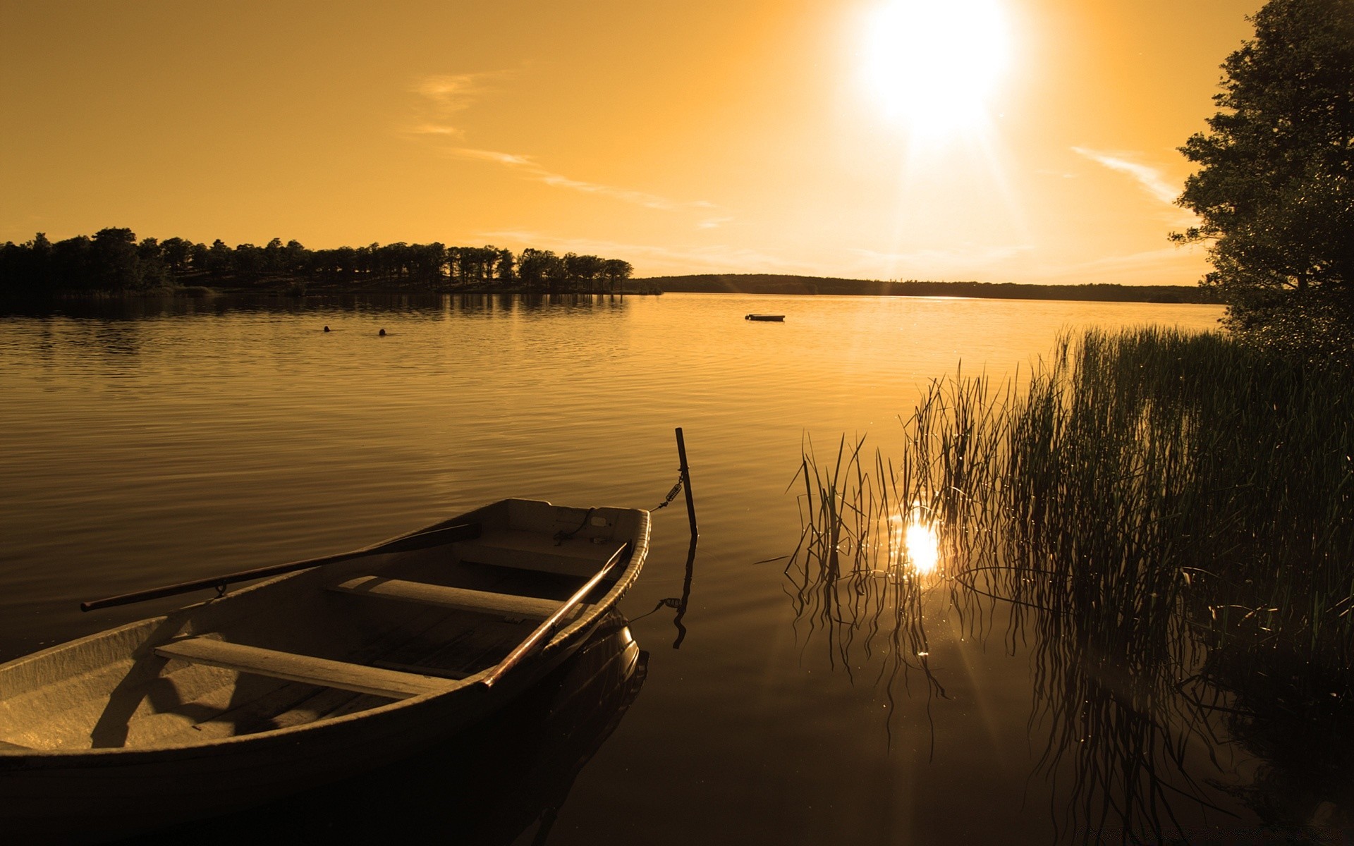 lac coucher de soleil eau aube réflexion soir crépuscule rivière soleil bateau paysage pleside