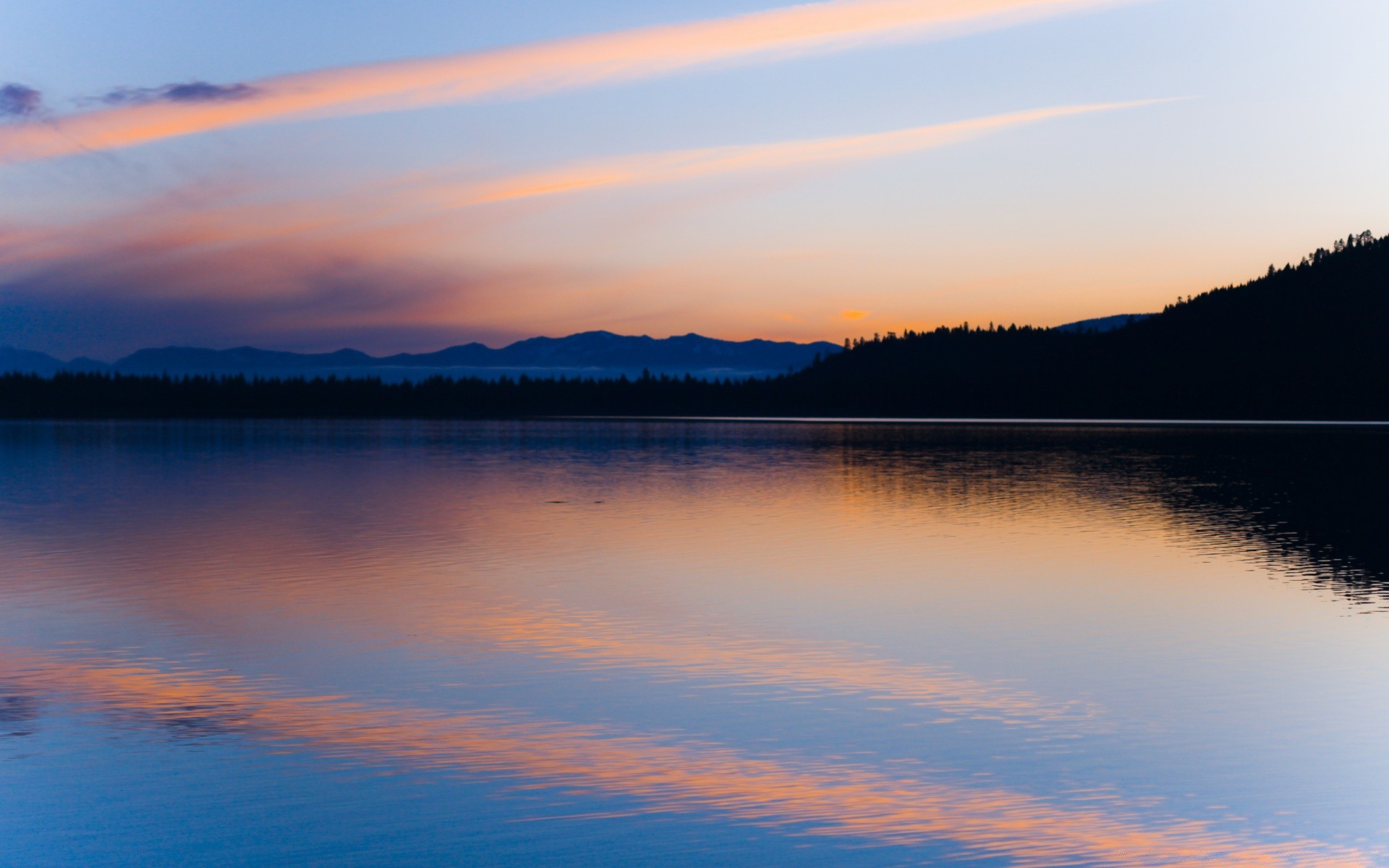 lake sunset water dawn reflection evening sky landscape nature dusk outdoors sun