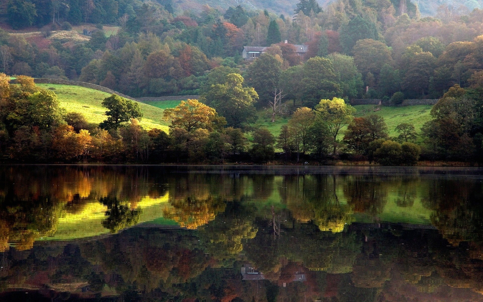 lake water river landscape nature reflection tree scenic wood outdoors fall sky travel leaf pool