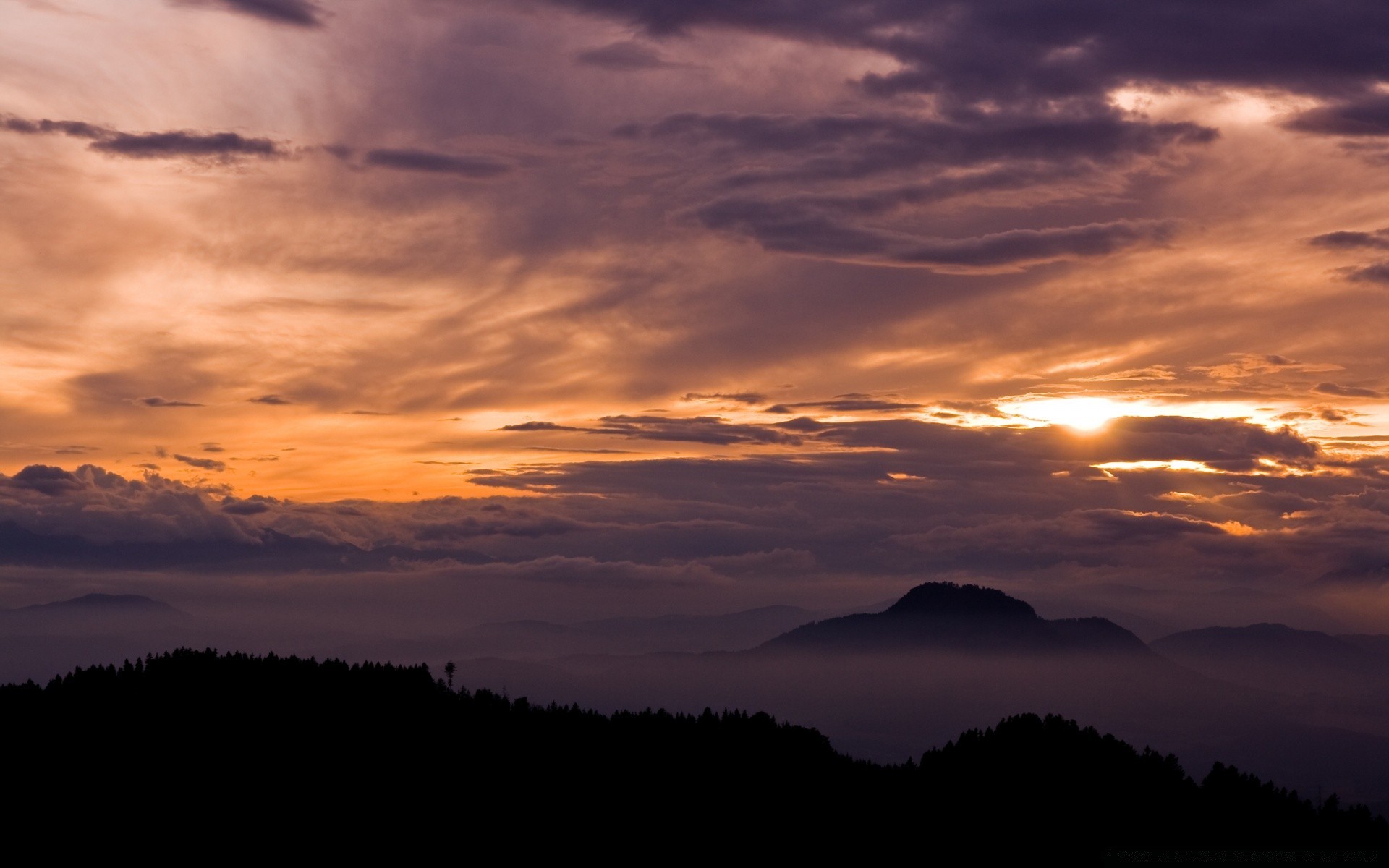 the sky sunset dawn sun sky dusk evening nature outdoors landscape fair weather