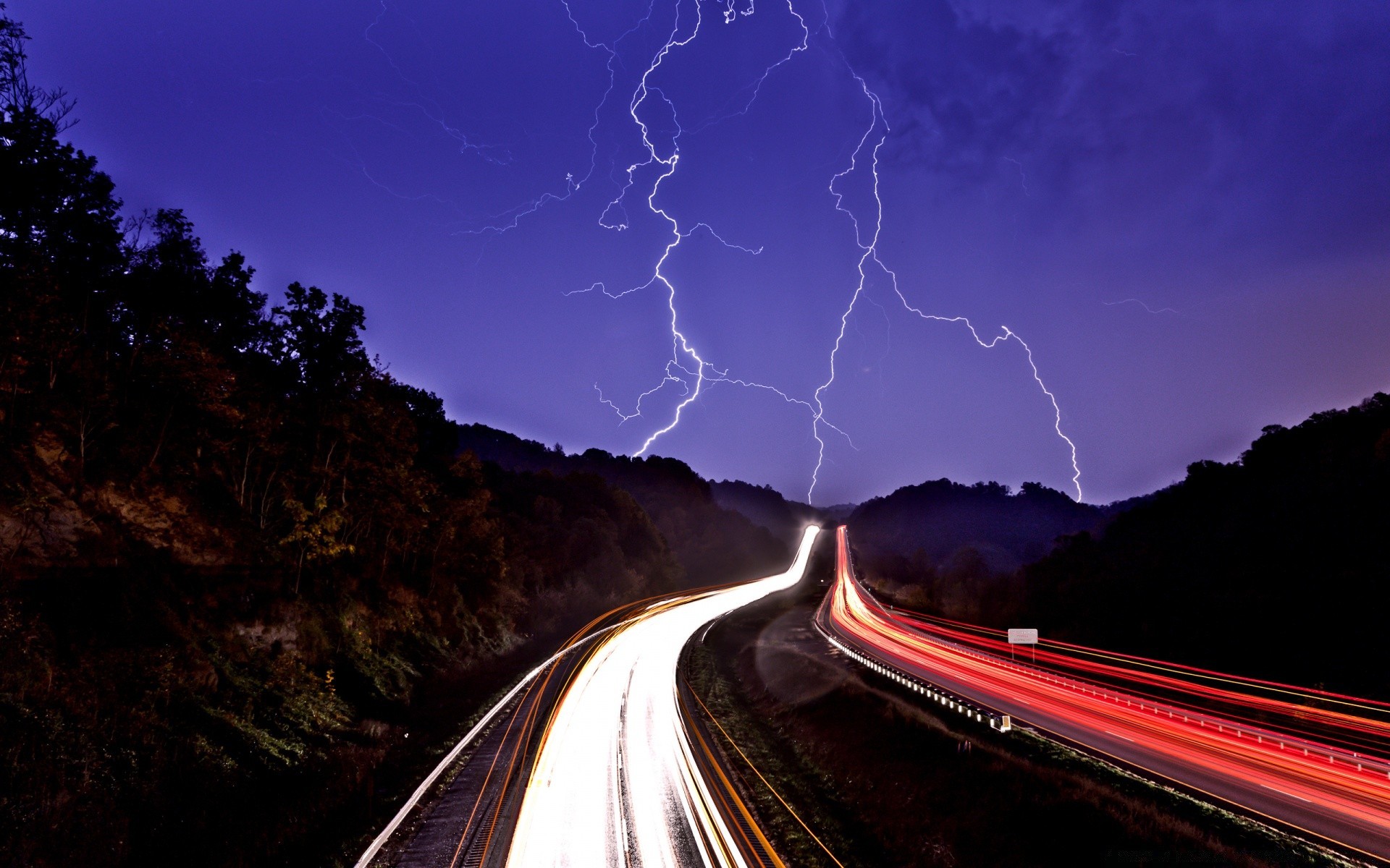 the sky fast transportation system road travel highway dark traffic evening motion long hurry sky dramatic car dusk sunset blur guidance