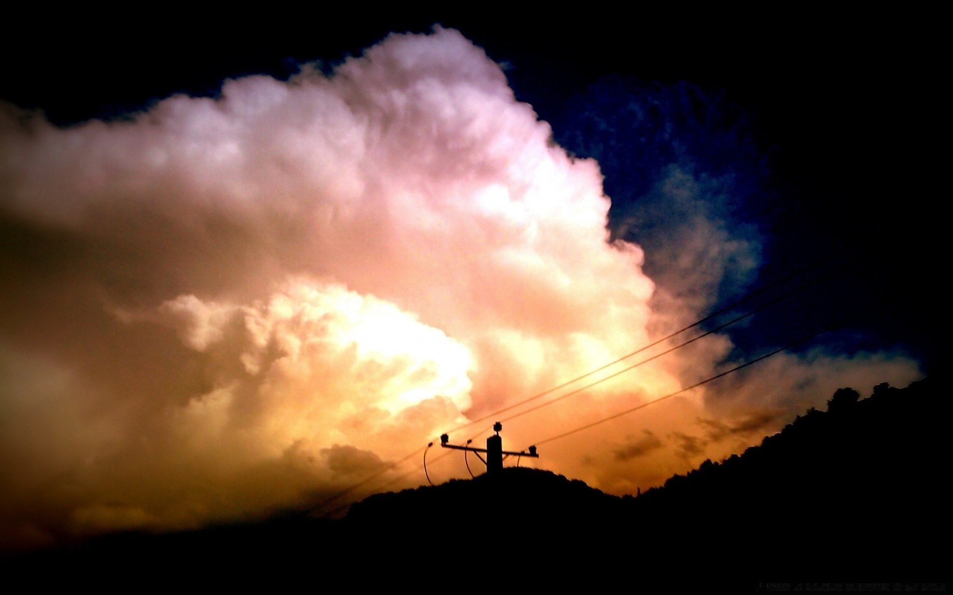 cielo paesaggio cielo tramonto luce silhouette fumo sole alba natura buio tempo sera nuvola energia disastro tempesta