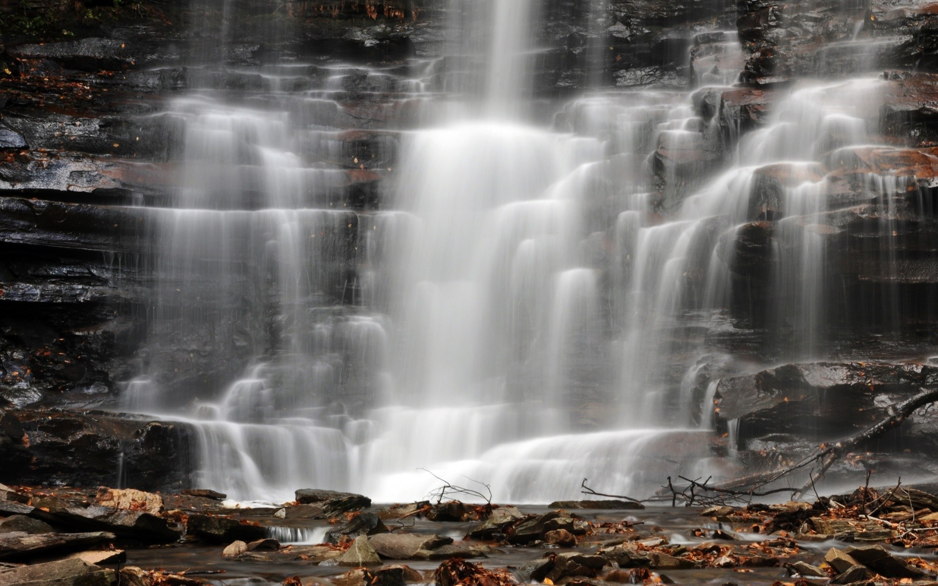 cascades eau cascade en plein air nature automne voyage rivière couple humide paysage