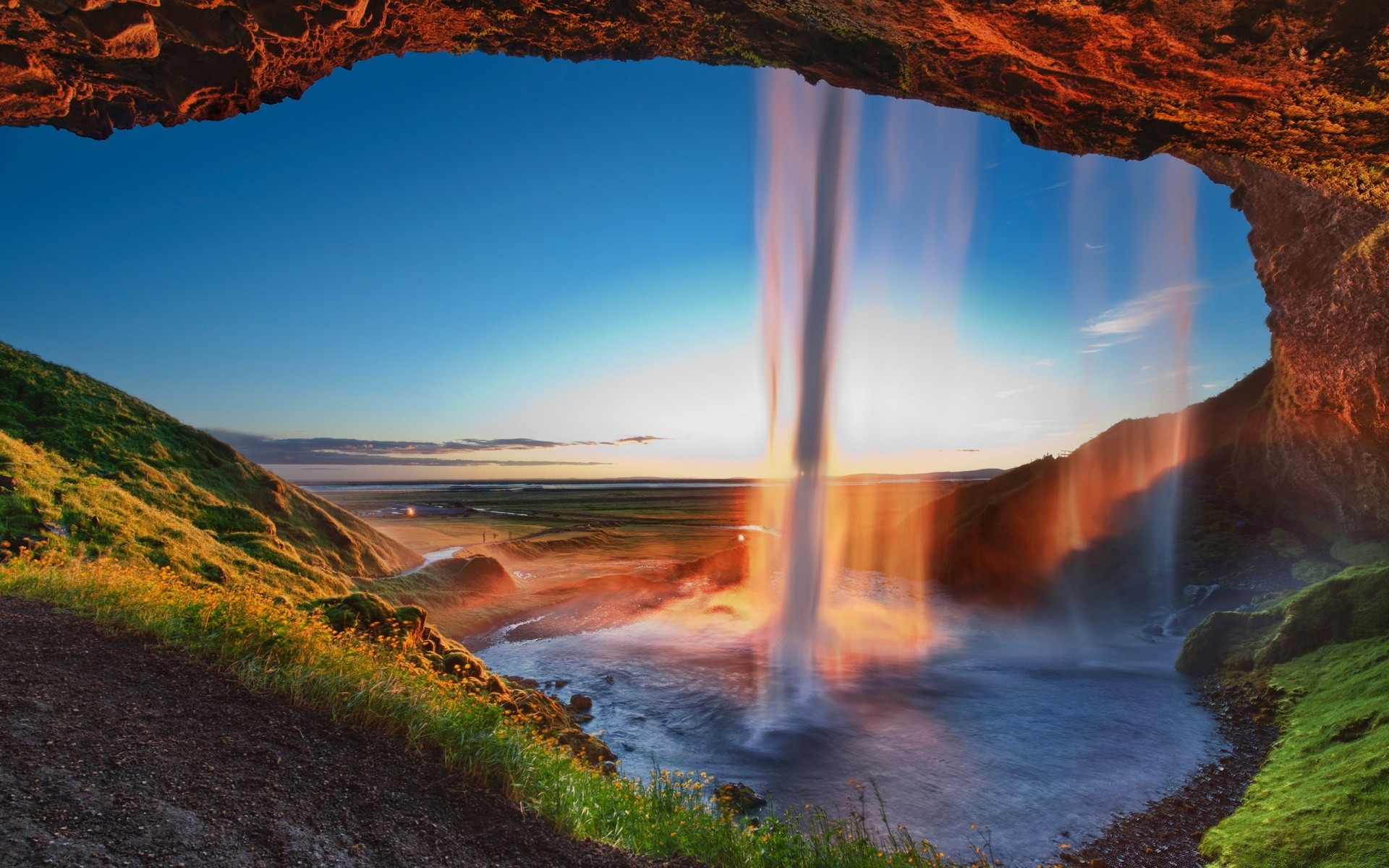 cascades eau voyage nature paysage coucher de soleil à l extérieur ciel rivière aube rock montagnes automne lac bois