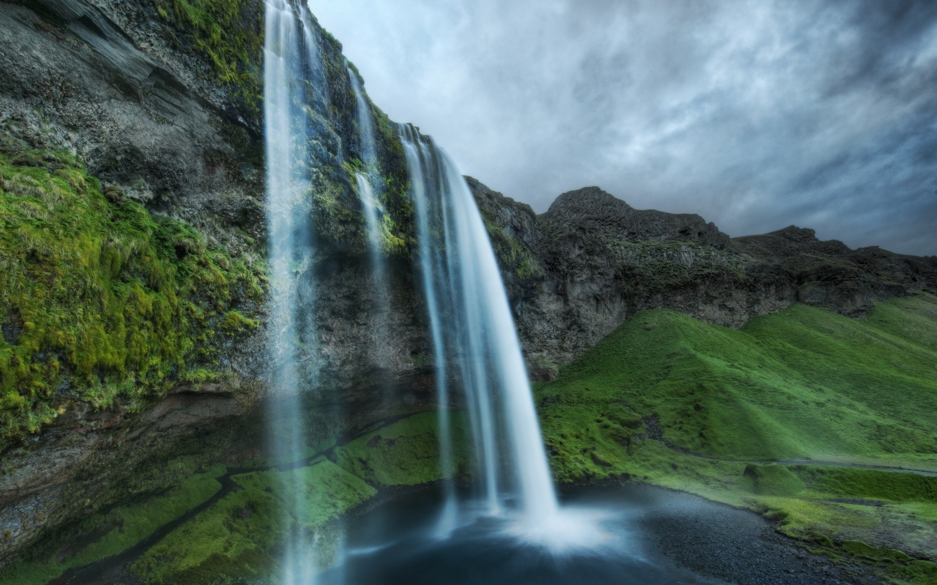 waterfalls water waterfall nature river travel landscape outdoors wood mountain rock summer scenic motion fall tree wild wet sky stream