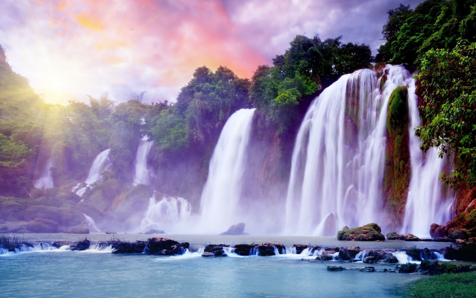 wasserfälle wasser wasserfall fluss landschaft natur kaskade reisen park im freien fließen herbst landschaftlich rock bewegung regenbogen sommer fließen schön spritzen