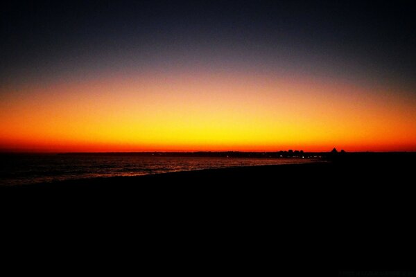 Bella foto al tramonto per carta da parati