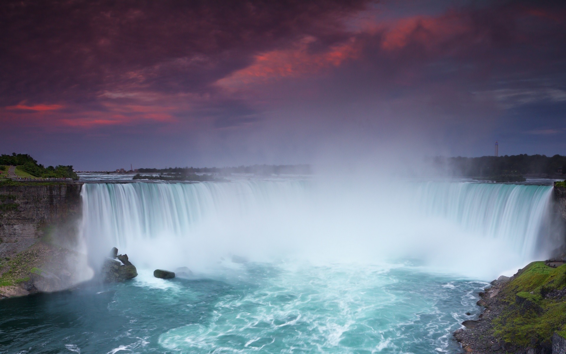 waterfalls water travel waterfall landscape mist outdoors rainbow river nature surf fog