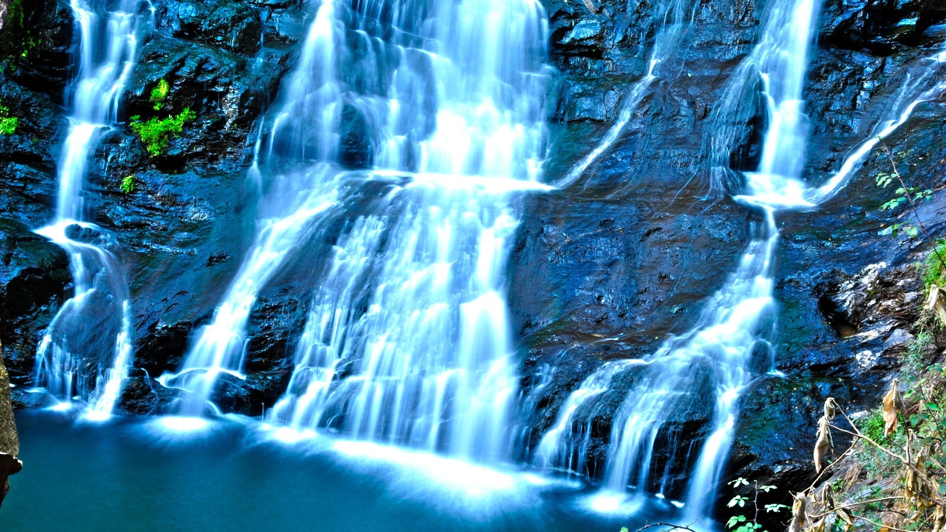 cascadas agua mojado cascada movimiento splash naturaleza limpio reflexión