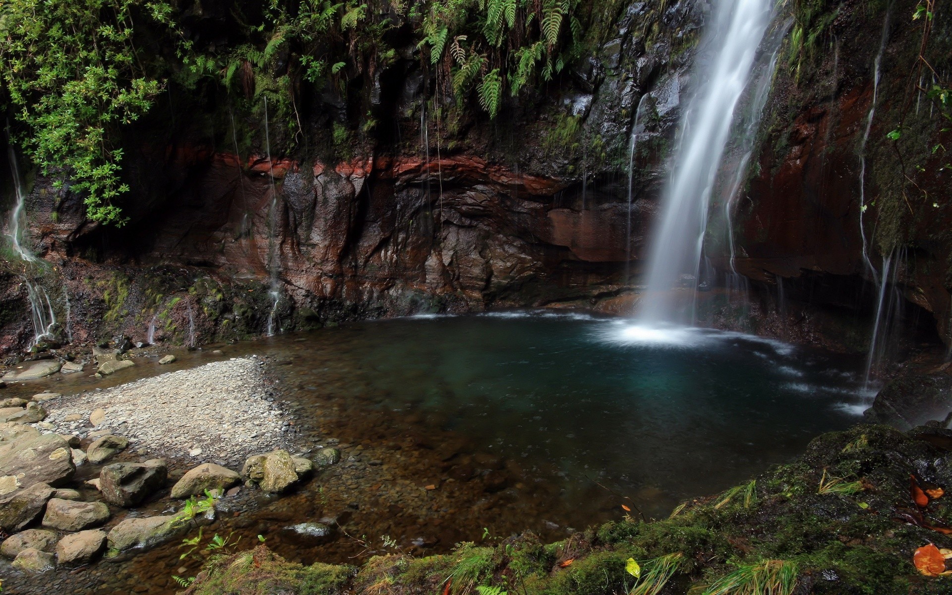 waterfalls water waterfall stream nature river wood travel rock outdoors landscape leaf creek cascade fall wet motion tree flow park