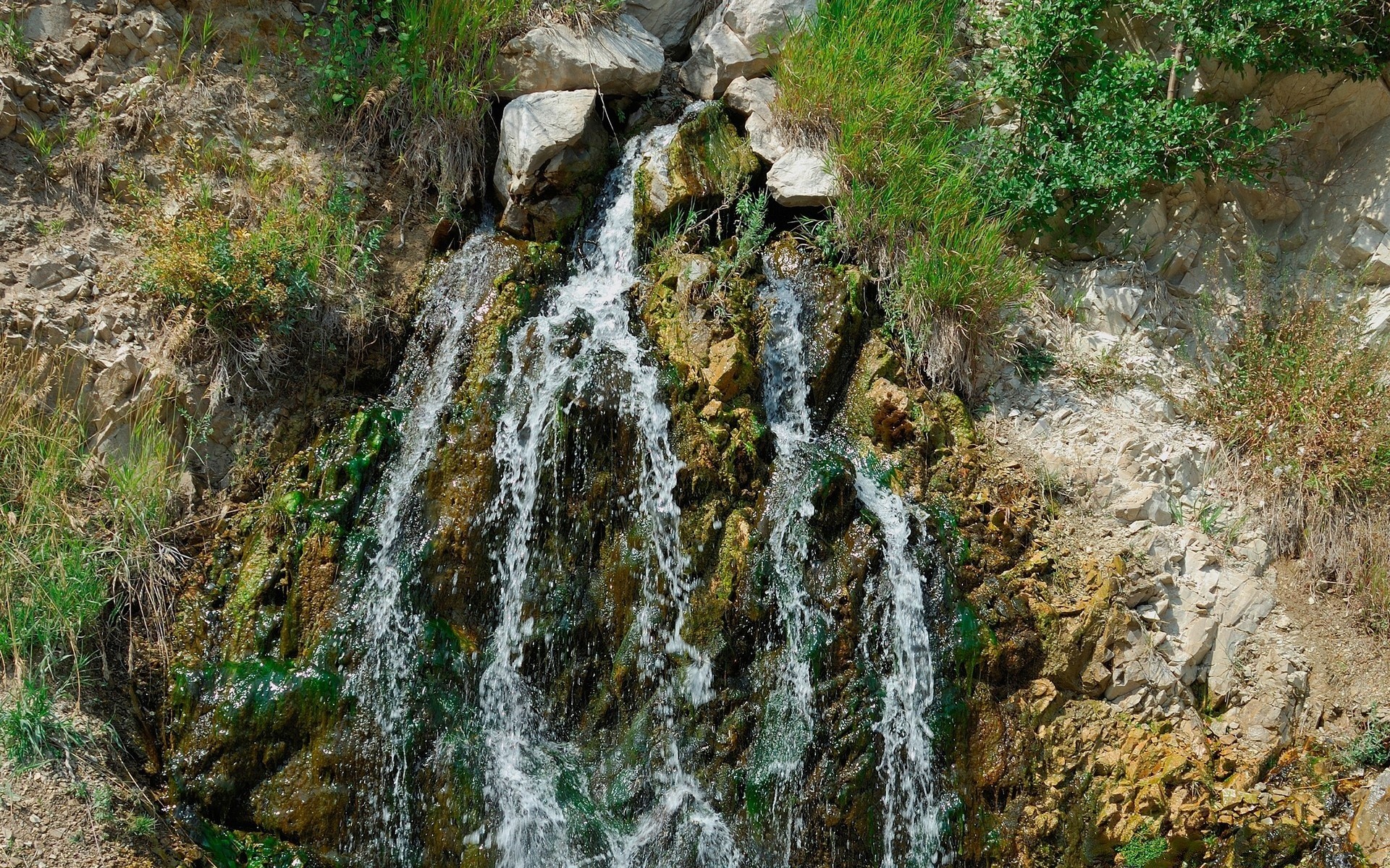 waterfalls nature water waterfall stone rock stream wood landscape river fall flow outdoors moss travel leaf mountain wet wild summer