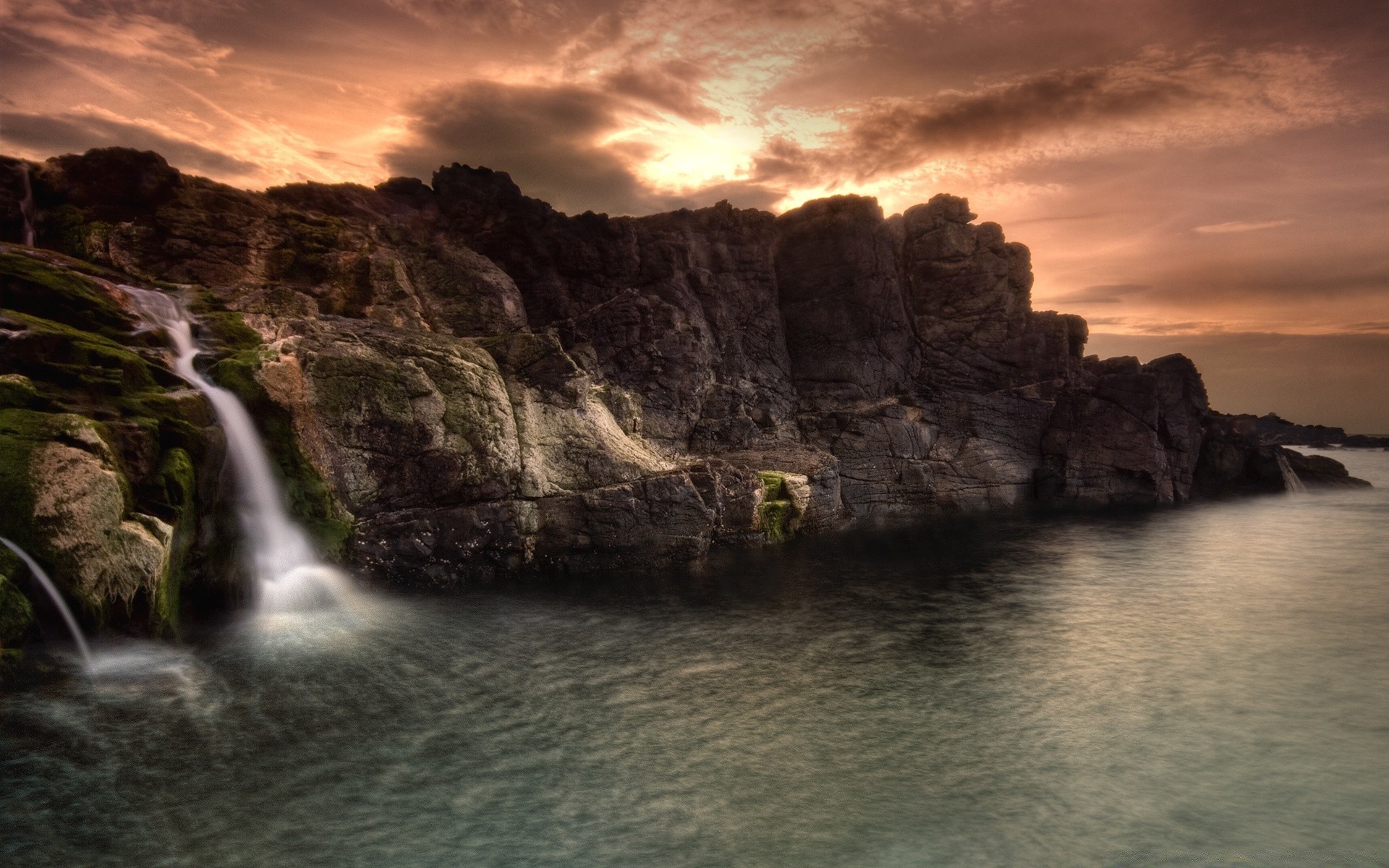 wasserfälle wasser landschaft sonnenuntergang natur reisen rock himmel meer landschaftlich fluss im freien abend dämmerung ozean dämmerung meer strand berge landschaft