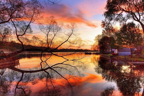 Amaneceres y puestas de sol de otoño, fotos coloridas!