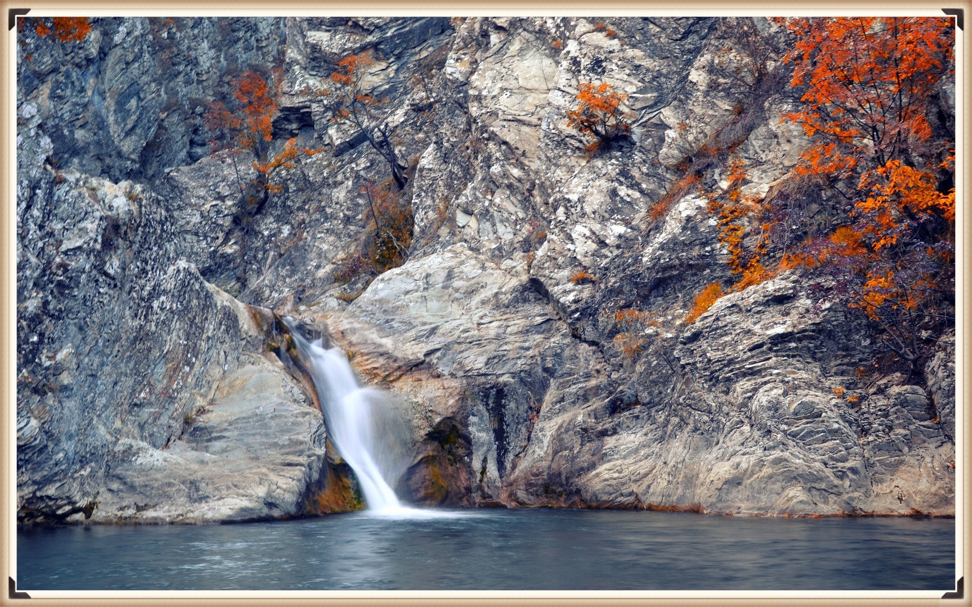 autumn water nature rock landscape stone travel outdoors ice river winter snow motion scenic beautiful