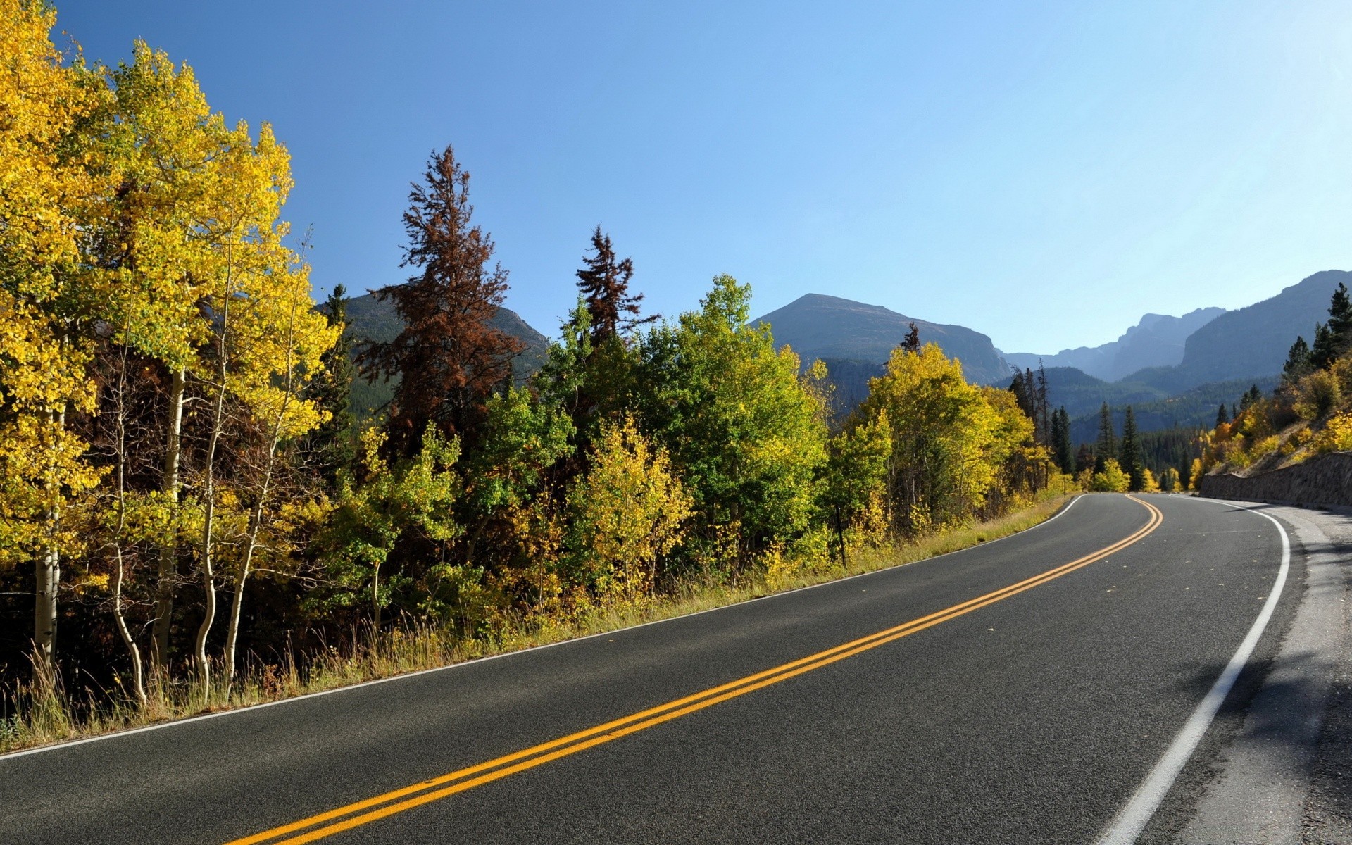 autumn road asphalt highway outdoors tree travel nature guidance fall landscape wood rural scenic countryside leaf sky transportation system lane