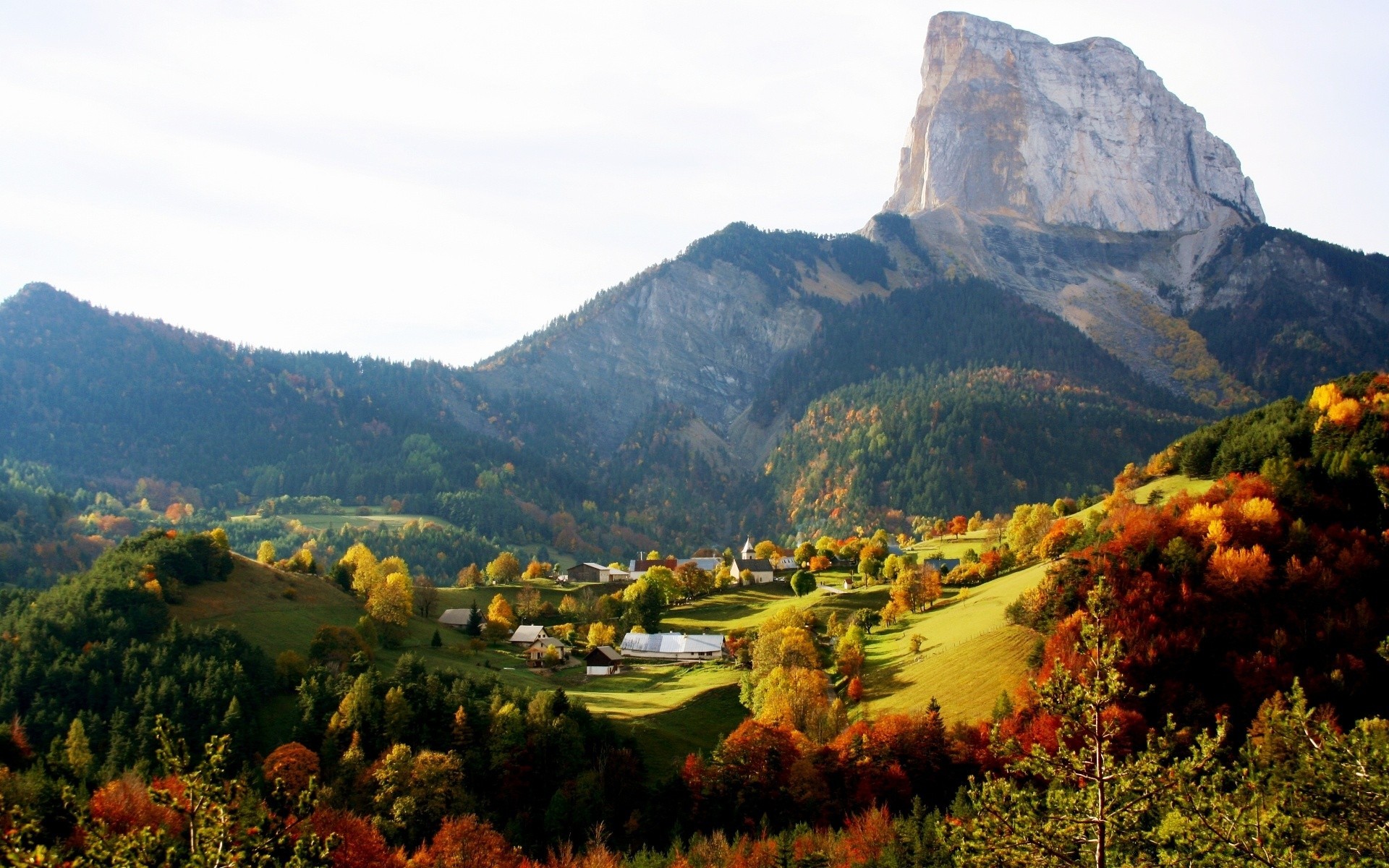 autumn mountain travel landscape outdoors nature sky scenic valley tree wood hill daylight