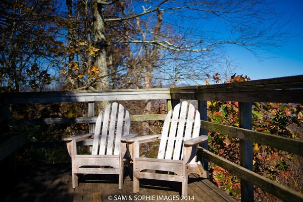 Comfort and autumn beauty in the open air