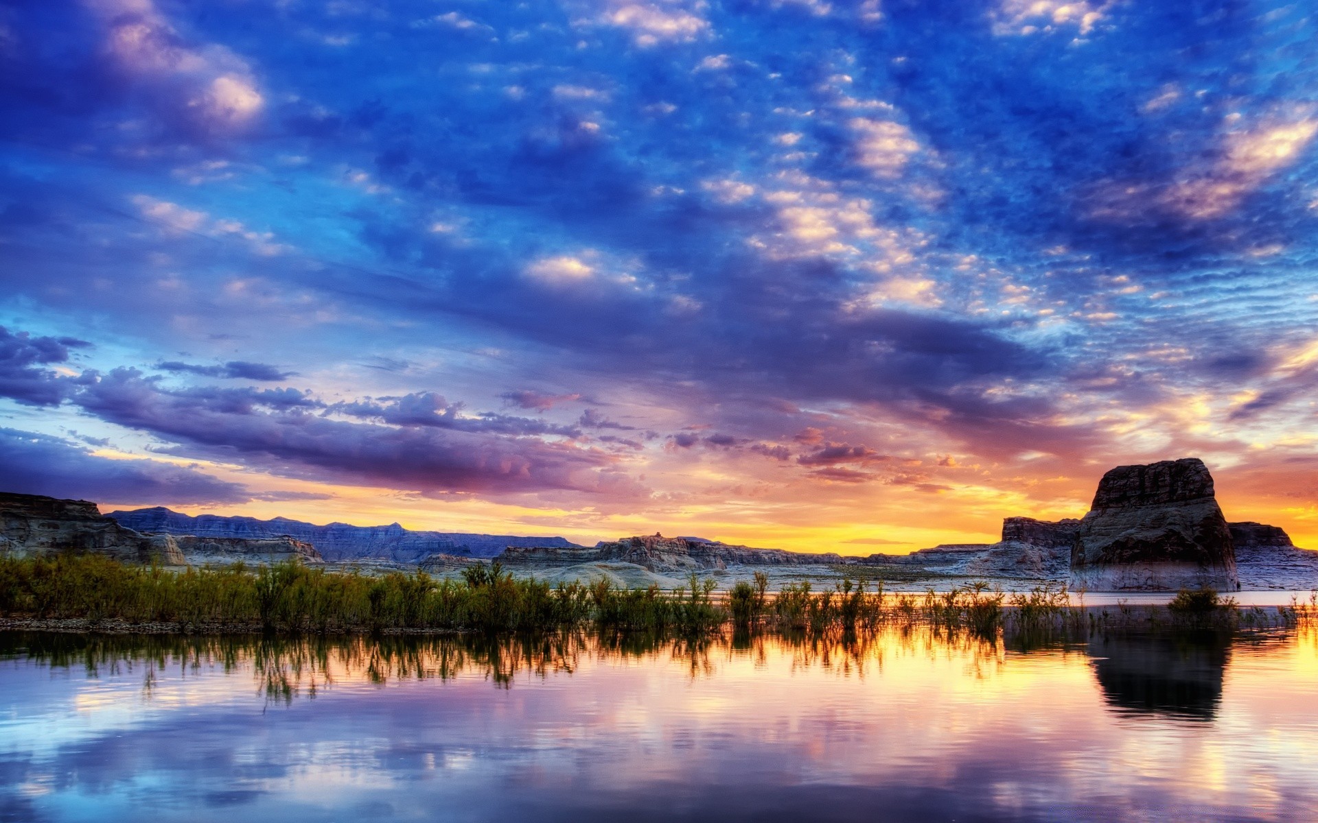 lake water sunset dawn dusk reflection evening outdoors travel sky landscape nature summer