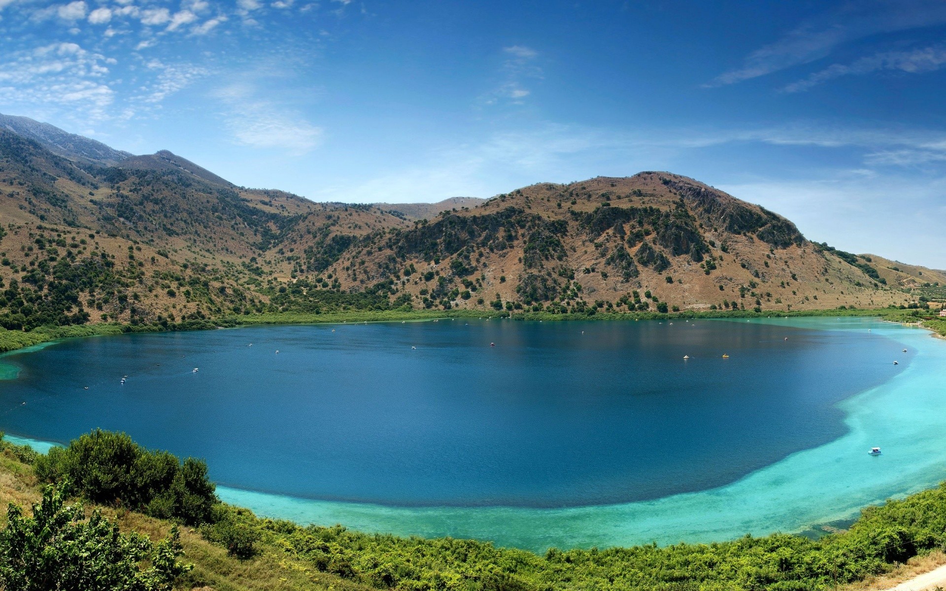 lake water travel landscape outdoors nature scenic mountain sky island